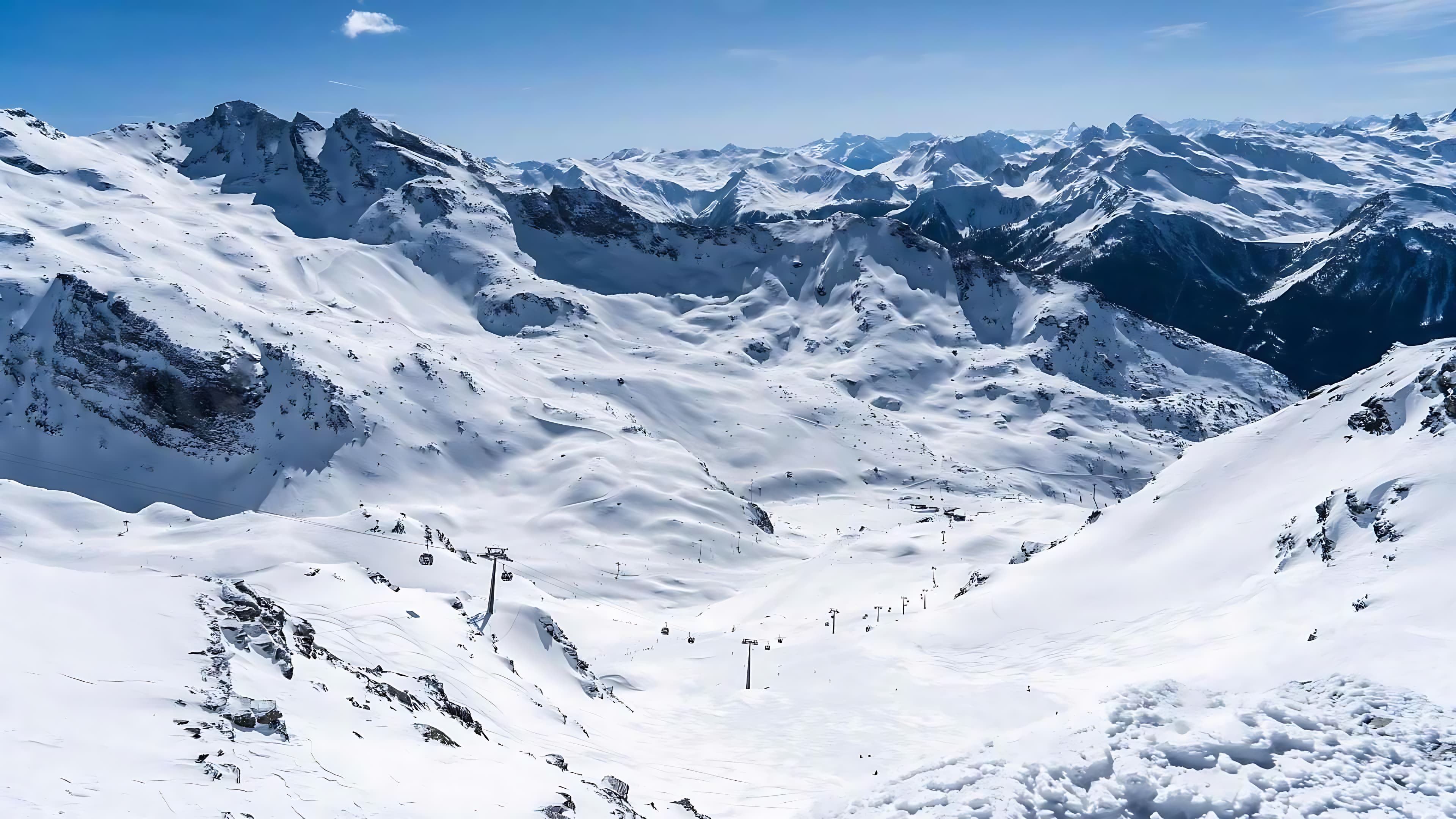 Panorama montagne Orelle Station